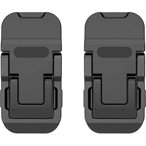 Mini support pour ordinateur portable, portable, invisible et pliable, coussin de refroidissement pour ordinateur portable, noir (1/5)