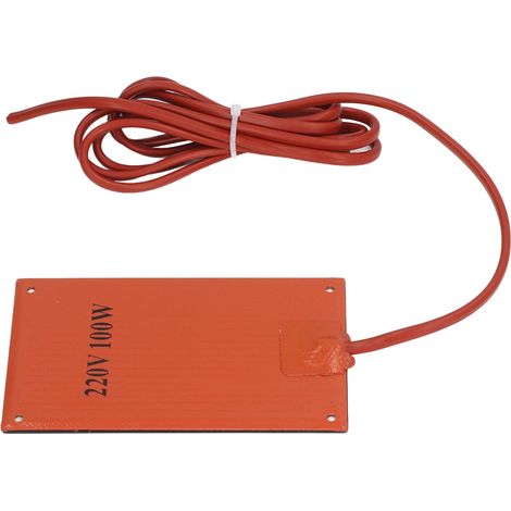 Coussin chauffant en silicone, plaque chauffante électrique, 90 x 150 mm, 220 V CA, chauffage d'armoire 100 W.