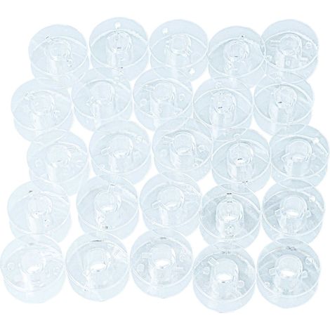 vhbw 25x Canettes compatible avec Toyota machines à coudre - Lot de bobines, plastique