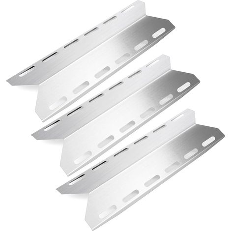 44CM Barbecue Diffuseur de Chaleur pour Nexgrill, FirePlus, Fire Mountain, Char-Broil, CosmoGrill avec Autres Modèles Flamme Gril, Acier Inoxydable Plaque Chauffantes Pièces de Rechange
