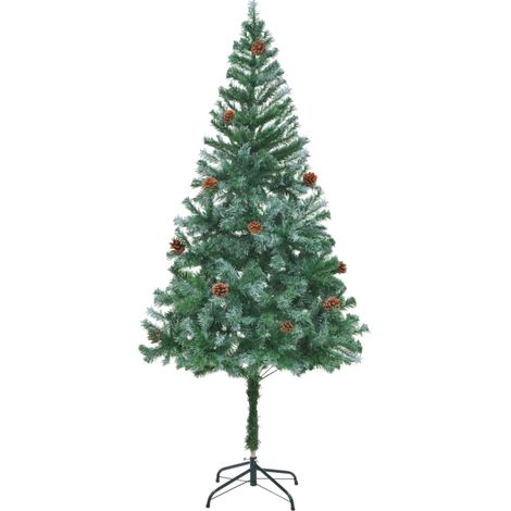 Künstlicher Weihnachtsbaum mit Tannenzapfen 180 cm