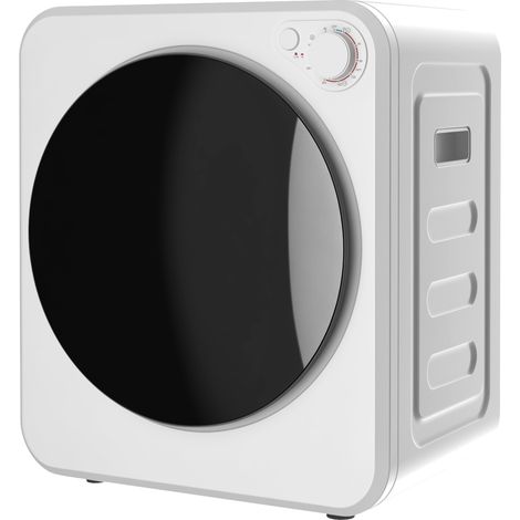Sèche-linge à évacuation portable 2,5 Kg, sèche-linge électrique 400/800 W, 5 modes de séchage, 48 x 44 x 57 cm, blanc