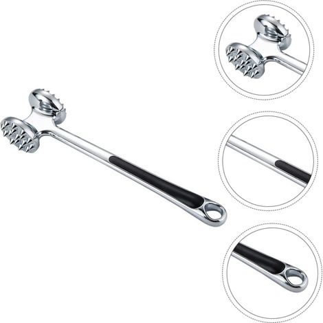Attendrisseur à steak marteau acier inoxydable - Pour viande, agneau, outil cuisine professionnel (1/5)