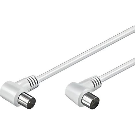 Câble Coaxial - 5 M - Connecteur Coaxial - Pour Installation TV Antenne Réseau