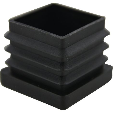 Punta de cierre negra 30x30 c/4
