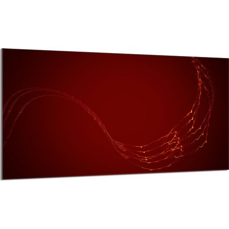 Piastra protettiva in vetro per stufa 90x52 Rosso (1/5)