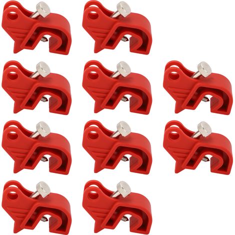 Lot de 10 dispositifs de verrouillage de disjoncteur multifonctionnels et universels pour applications industrielles