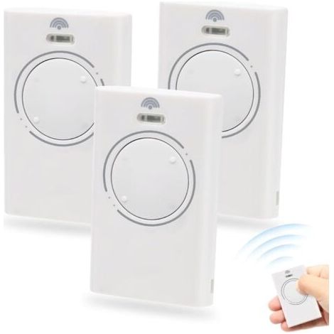 3 Pièces Telecommande Porte de Émetteur de Garage 868MHz,Telecommande Portail 2 Canaux Compatible avec XT2 868 SLH, XT 868 SLH(Blanc) (1/4)