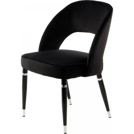 Fauteuil semi artisanal LOT DE 2 ABE 56x58 noir et gris (1/5)