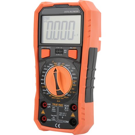 Das hochpräzise digitale Multimeter 890C+ ist ein multifunktionales elektrisches Prüfgerät zur Messung von Wechsel- und Gleichspannung, Stromstärke und Kapazität. (1/5)