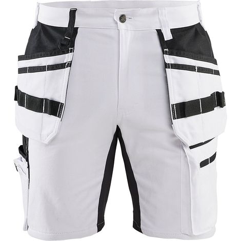 Short de travail stretch peintre 1911 - Blanc/Noir 4XL - FR(58) - SE(C64) - Standards