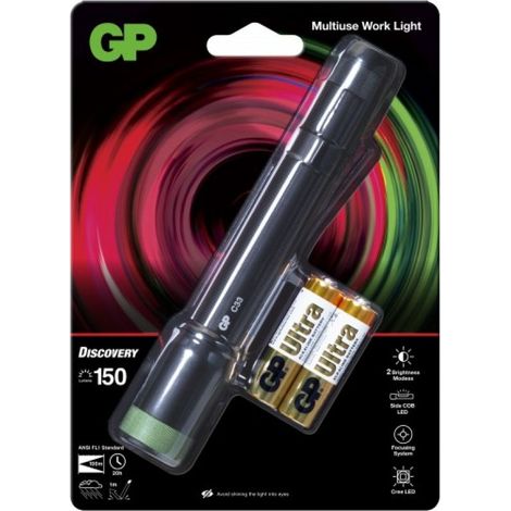 GP Discovery GPDISFLC33BK904 LED Taschenlampe batteriebetrieben 150 lm 20 h 128 g (1/5)