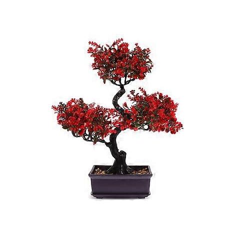 Künstlicher Bonsai-Baum, künstliche Pflanze im Topf, künstliche Bonsai-Topfpflanze, Dekoration für drinnen, zu Hause, im Büro und im Garten