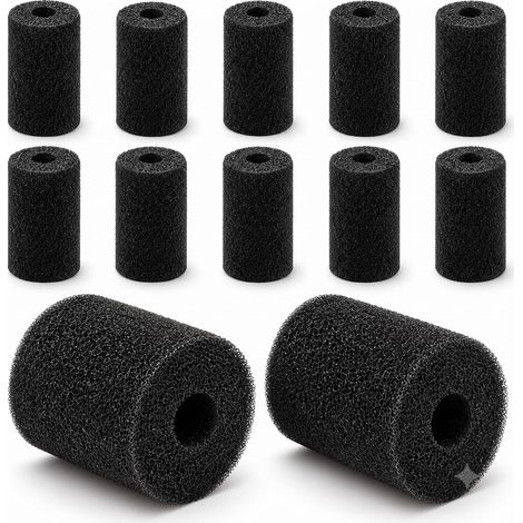 Pool Robot Tail Foam Brush Set of 12 Compatible 180/280/360/380/480/3900 Sport Ref 91003105 Black Foam for Sweeping Hose (1/5)
