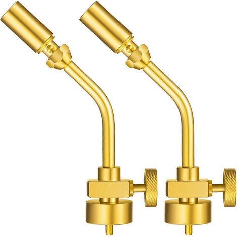 2 têtes de torche à gaz propane en laiton pour soudage -- (1/5)