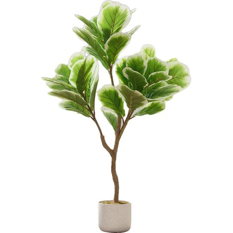 Figuier Artificiel, Hauteur 100 cm, Matériau PE, Placement au Sol, Pièce Unique, Utilisation Intérieure (1/5)