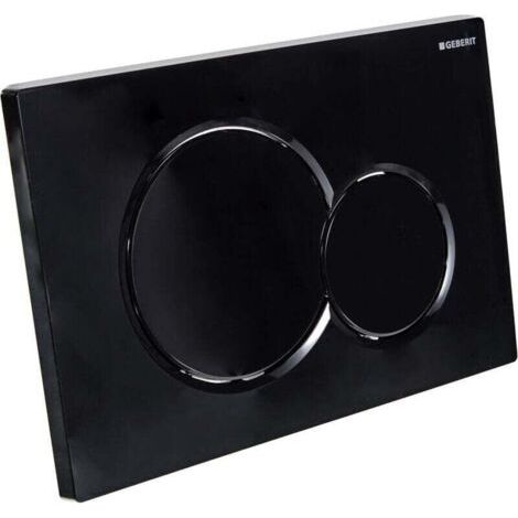 Plaque de commande double Sigma01 : noir de jais RAL 9005 (115.770.DW.5) (1/4)