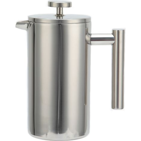 Cafetière à piston en acier inoxydable de 1000 ml pour infusion manuelle à la maison (1/5)