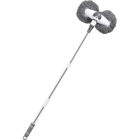Brosses de Nettoyage et plumeau, Outil de Nettoyage, serpillère de Lavage de Voiture à Double tête, Trois pièces, rétractable, poignée allongée, Barre spéciale en Alliage d'aluminium (1/5)
