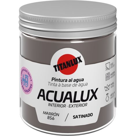 Pintura manualid. al agua 75 ml marr satin. acualux titan (1/2)
