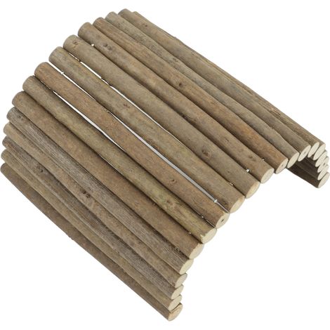Tunnel en bois pour hamster, pont flexible pour petits animaux (gerbille, cochon d'Inde, chinchilla, furet, hérisson, rat) - 20 x 30 cm / 7,9 x 11,8 pouces (1/5)