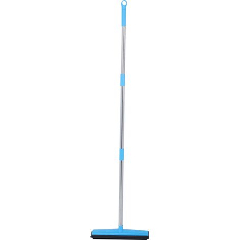 Balai télescopique multifonction pour tapis et moquettes, aspirateur et dépoussiérage pour poils d'animaux, outil de nettoyage bleu (1/5)