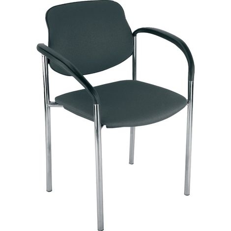 Chaise STYL m.Arml. chrom/bleu (Par 4) (1/3)