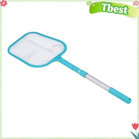 Filet D'écumage de Feuilles, Outil de Nettoyage de Piscine Professionnel avec Poteau Télescopique, pour Piscine, Spa et étang (1/4)