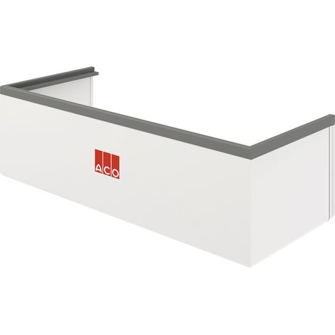 ACO Aufstockelement weiß, 100 x 40 cm für Lichtschacht Höhenverstellbar