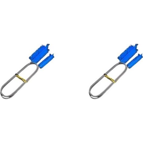 2 Stück Aquarium-Reinigungsbürsten – 155 cm flexible Doppelkopf-Aquariumschlauch-Filterrohrbürste – Reinigungspumpenschlauchbürste – blau (1/5)