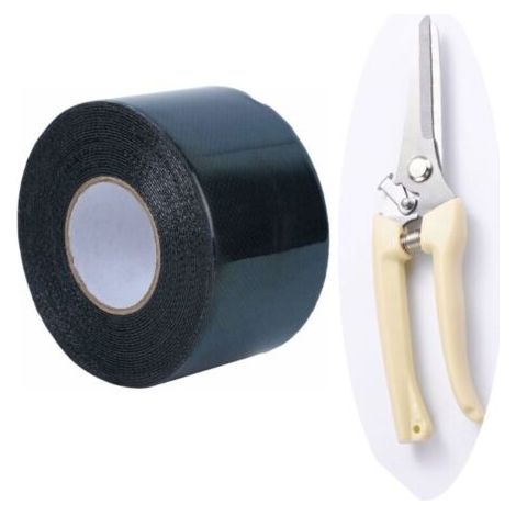 Nastro per erba artificiale 50 mm x 5 m nero, nastro autoadesivo per giunzioni di erba artificiale, nastro per erba sintetica per prato e tappeti da esterno (1/4)