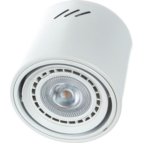 Spot plafond TUBO ML226 Milagro GU10 AR111 blanc métal (1/5)