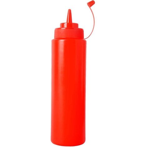 Saucen-, Ketchup-, Senf- und Essigspender aus Kunststoff, 240 ml, Rot (1/5)
