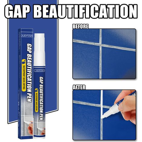 Fugenfüller für Wohn- und Schlafzimmerböden/Fliesenfugen – Verschleißfester Fugenfüller für den täglichen Gebrauch (1 Stift/Packung) -- DE (1/5)