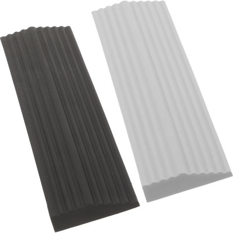 Lot de 2 tapis en caoutchouc pour robot aspirateur, tapis d'escalade antidérapant pour surmonter les seuils et les inclinaisons, design compact pour l'intérieur et l'extérieur, matériau (1/5)