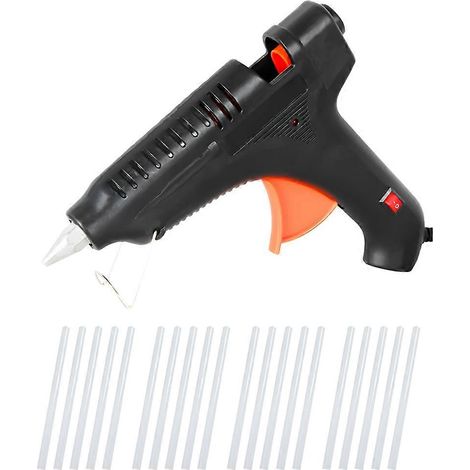 Pistolet à colle thermofusible 100 W, 180 °C, haute puissance, pour bâtons de colle de 11 mm x 27 cm, préchauffage rapide, prise américaine. (1/5)