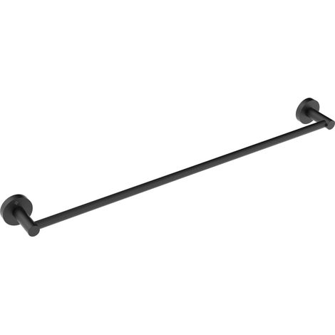 Deante Toallero de pared moderno negro mate 615 mm