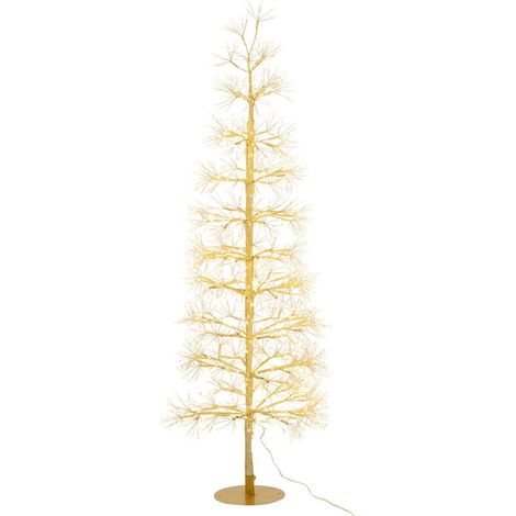 Sapin à LED en Métal "Grady" 120cm Doré