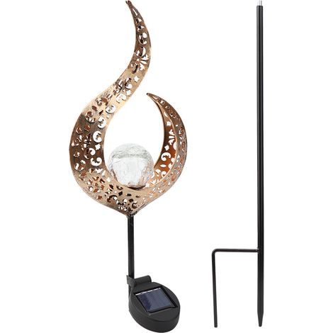 Lampes solaires LED étanches pour pelouse, allée et cour extérieures (1/5)