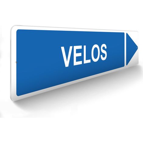 Panneau de signalisation pour parking · Vélos droite - 48 x 10 cm (1/5)