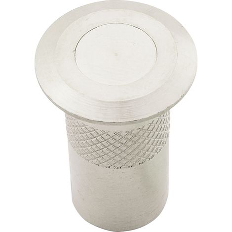 Bodenbüchse mit Verschluss, 10 mm, Messing vernickelt (1/3)