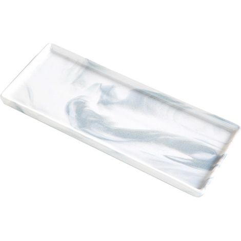 Tray - Plateau De Rangement Pour Salle De Bain - Pour Articles De Toilette Et Parfums - 30 X 20 X 3 Cm - 1 Pièce (1/5)