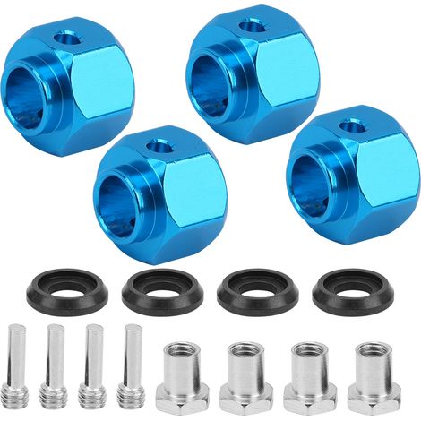 Élargisseur de moyeu hexagonal 9mm en aluminium pour TRAXXAS TRX4/TRX6, compatible voiture RC 1/10, couleur bleu (1/5)