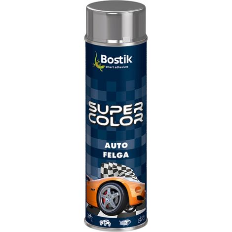 Vernice acrilica per cerchi auto Bostik Super Color, argento lucido, 500 ml (1/3)