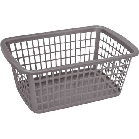Cesto de ropa - 11 L - Gris - Aluminio y Plástico