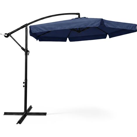 Ombrellone da giardino ASTER con protezione UV in colore grigio chiaro peso 12,1 kg dimensioni 300x300x45 cm