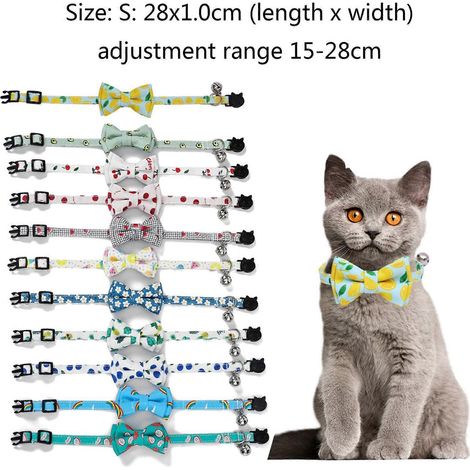 Collier pour chien Pets Printed Beautiful avec clochette et boucle, confortable et sûr - Citron - (1/4)