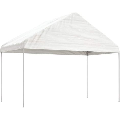 Maison Exclusive - Gazebo con Tetto Bianco 15,61x4,08x3,22 m in Polietilene (1/5)