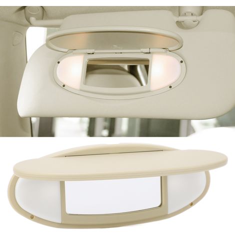 Sonnenblende mit Kosmetikspiegel, passend für Mini R55, R56 und R60 (Originalteilenummer: 51167361833), Beige (1/5)