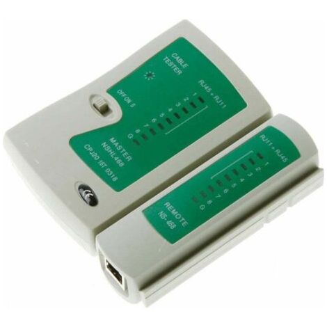 Testeur de cable reseau LAN RJ45 RJ11 PC Network Tools Main, Vert, 1,05 m (1/3)